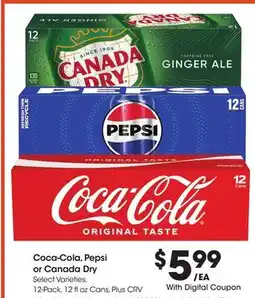 Ralphs Coca-Cola, Pepsi or Canada Dry offer