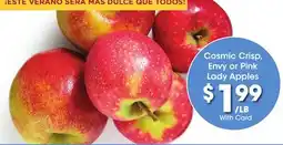 Ralphs Cosmic Crisp, Envy or Pink Lady Apples offer