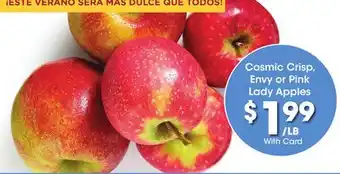 Ralphs Cosmic Crisp, Envy or Pink Lady Apples offer