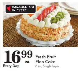 Pavilions Fresh Fruit Flan Cake offer