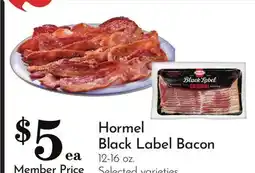 Pavilions Hormel Black Label Bacon offer