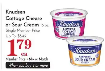 Pavilions Knudsen Cottage Cheese or Sour Cream offer