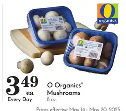 Pavilions O Organics Mushrooms offer