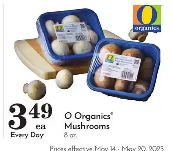 Pavilions O Organics Mushrooms offer