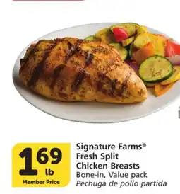 Vons Signature Farms Fresh Split Chicken Breasts offer