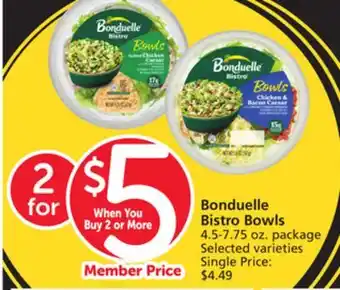 Vons Bonduelle Bistro Bowls offer
