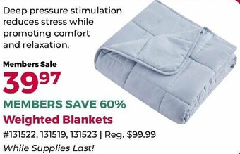 Camping World Weighted Blankets offer