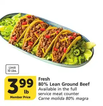 Vons Fresh 80% Lean Ground Beef offer