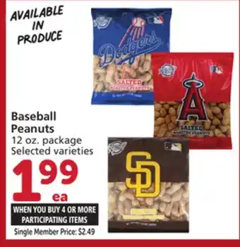 Vons Baseball Peanuts offer
