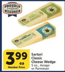 Vons Sartori Classic Cheese Wedge offer