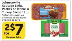 Albertsons Johnsonville Sausage Links, Patties or Jennie-O Turkey Bacon offer