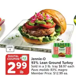 Albertsons Jennie-O 93% Lean Ground Turkey offer