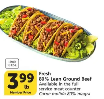 Albertsons Fresh 80% Lean Ground Beef offer