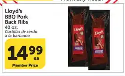 Albertsons Lloyd's BBQ Pork Back Ribs offer