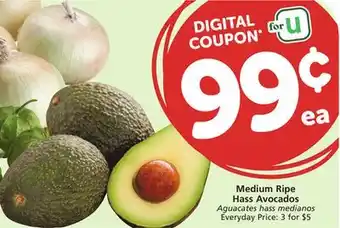 Albertsons Medium Ripe Hass Avocados offer