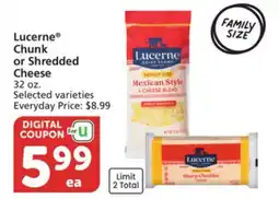 Albertsons Lucerne Chunk or Shredded Cheese offer