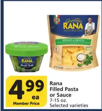 Albertsons Rana Filled Pasta or Sauce offer