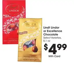 Ralphs Lindt Lindor or Excellence Chocolate offer
