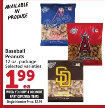 Albertsons Baseball Peanuts offer