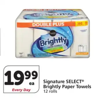Albertsons Signature SELECT Brightly Paper Towels offer