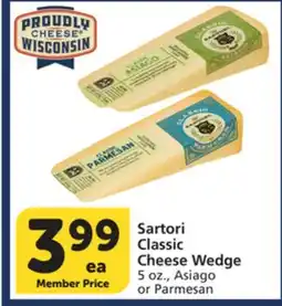 Albertsons Sartori Classic Cheese Wedge offer