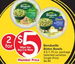 Albertsons Bonduelle Bistro Bowls offer
