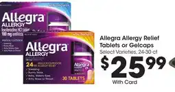 Ralphs Allegra Allergy Relief Tablets or Gelcaps offer
