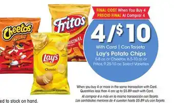 Ralphs Lay's Potato Chips offer