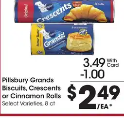 Ralphs Pillsbury Grands Biscuits, Crescents or Cinnamon Rolls offer