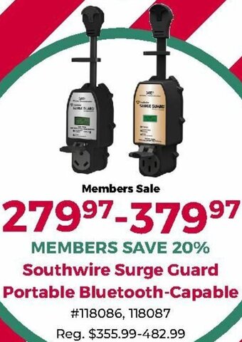 Southwire Surge Guard Portable Bluetooth-Capable