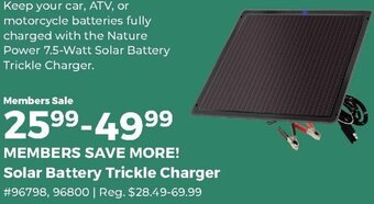 Solar Battery Trickle Charger