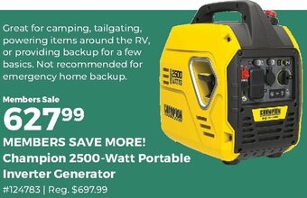 Champion 2500-Watt Portable Inverter Generator