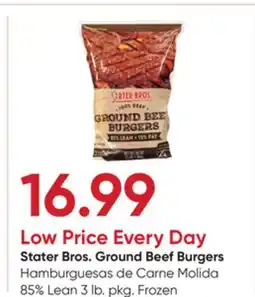 Stater Bros Stater Bros. Ground Beef Burgers offer