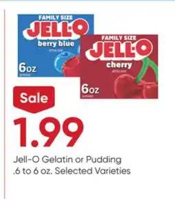 Stater Bros Jell-O Gelatin or Pudding offer