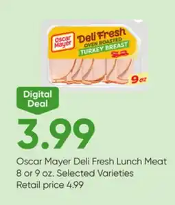 Stater Bros Oscar Mayer Deli Fresh Lunch Meat offer
