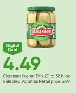 Stater Bros Claussen Kosher Dills offer
