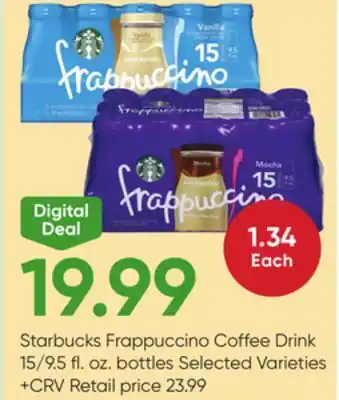 Stater Bros Starbucks Frappuccino Coffee Drink offer