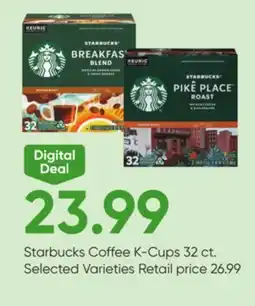 Stater Bros Starbucks Coffee K-Cups offer