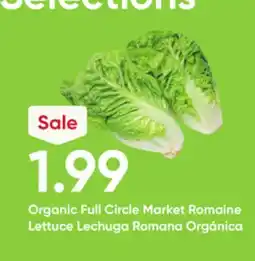 Stater Bros Organic Full Circle Market Romaine Lettuce offer