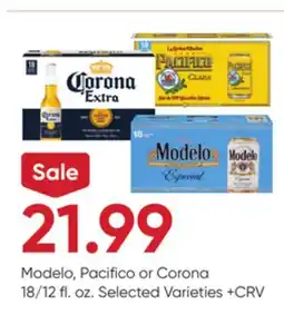 Stater Bros Modelo, Pacifico or Corona offer
