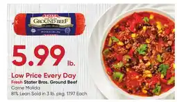 Stater Bros Fresh Stater Bros. Ground Beef offer