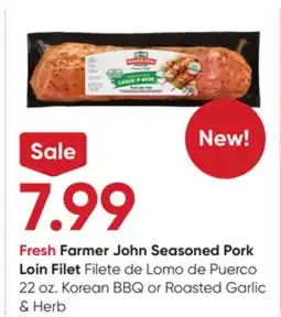 Stater Bros Fresh Farmer John Seasoned Pork Loin Filet offer