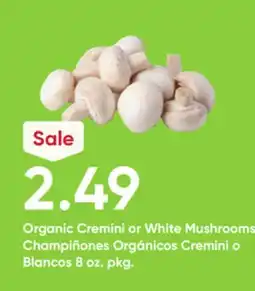 Stater Bros Organic Cremini or White Mushrooms offer