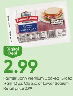 Stater Bros Farmer John Premium Cooked, Sliced Ham offer