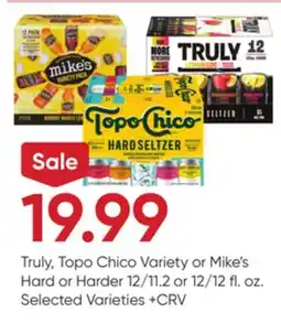 Stater Bros Truly, Topo Chico Variety or Mike's Hard or Harder offer