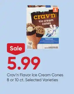 Stater Bros Crav'n Flavor Ice Cream Cones offer