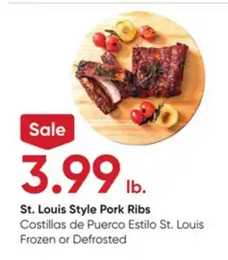 Stater Bros St. Louis Style Pork Ribs offer
