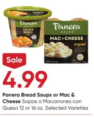 Stater Bros Panera Bread Soups or Mac & Cheese offer