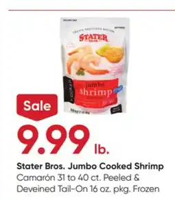 Stater Bros Stater Bros. Jumbo Cooked Shrimp offer