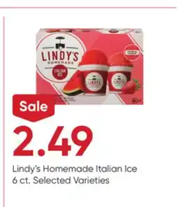 Stater Bros Lindy's Homemade Italian Ice offer